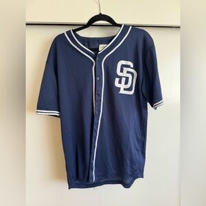 Navy padres Jersey with White SD Logo